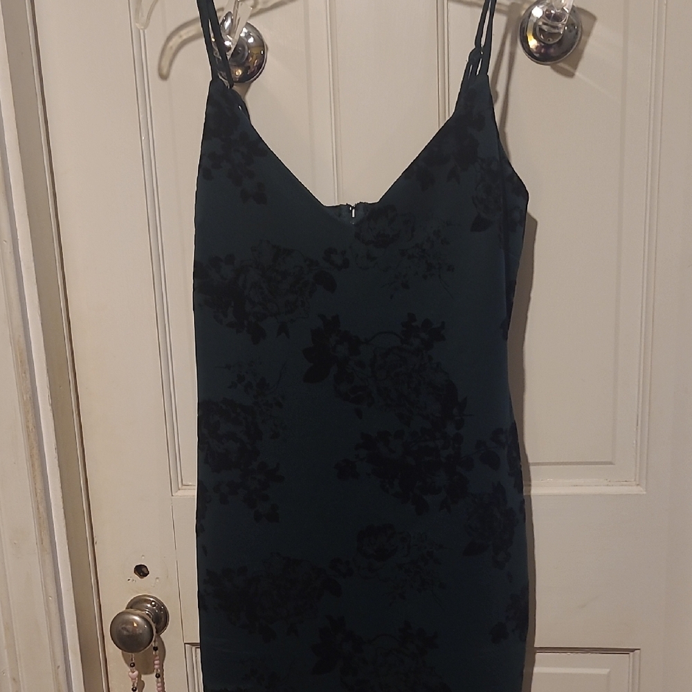 Windsor Dark Green Velvet Dress